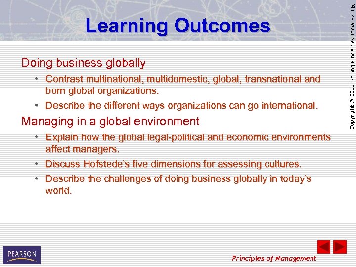 Doing business globally • Contrast multinational, multidomestic, global, transnational and born global organizations. •