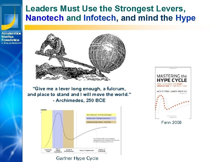 Leaders Must Use the Strongest Levers, Nanotech and Infotech, and mind the Hype Acceleration