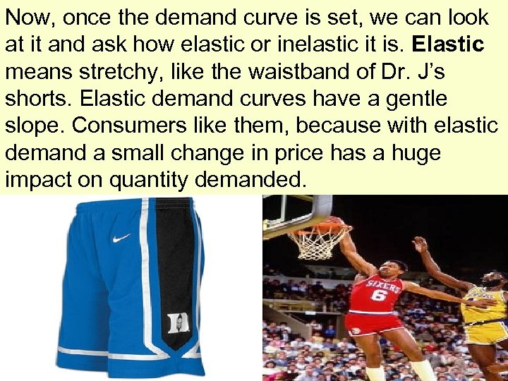 Now, once the demand curve is set, we can look at it and ask