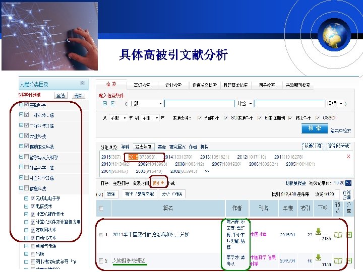 具体高被引文献分析 