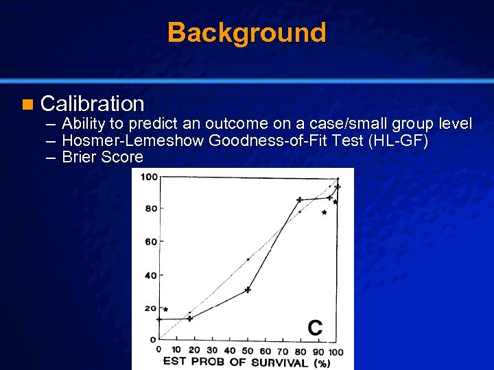 Slide 5 © 2003 By Default! Background n Calibration – Ability to predict an