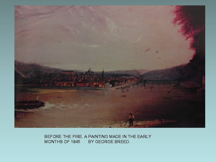 BEFORE THE FIRE. A PAINTING MADE IN THE EARLY MONTHS OF 1845 BY GEORGE