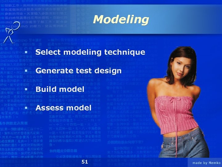 Modeling § Select modeling technique § Generate test design § Build model § Assess