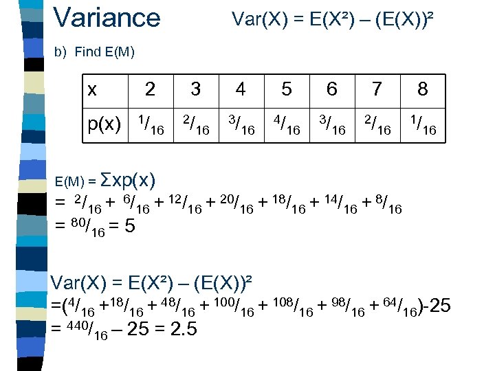 Discrete Random Variables 2 To Understand Calculate