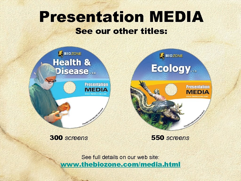 Presentation MEDIA See our other titles: 300 screens 550 screens See full details on