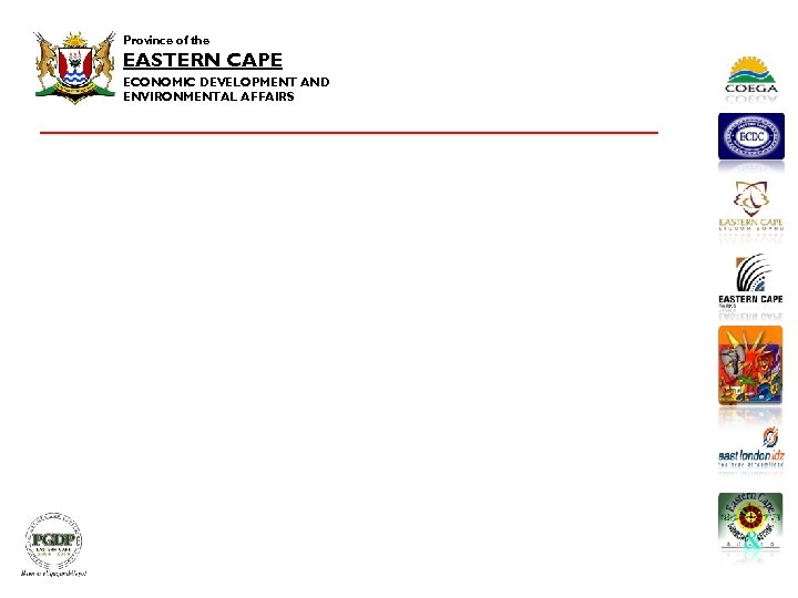 Province of the EASTERN CAPE ECONOMIC DEVELOPMENT AND ENVIRONMENTAL AFFAIRS 