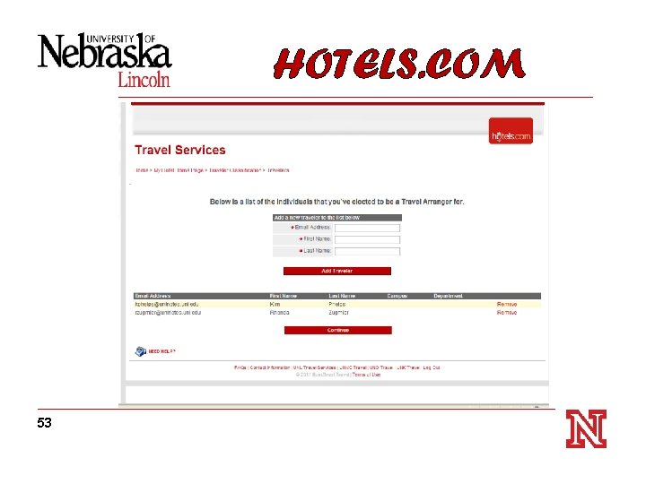 HOTELS. COM 53 