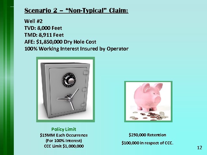 Scenario 2 – “Non-Typical” Claim: Well #2 TVD: 8, 000 Feet TMD: 8, 911