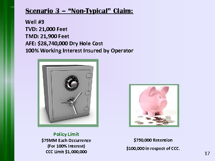 Scenario 3 – “Non-Typical” Claim: Well #3 TVD: 21, 000 Feet TMD: 21, 900