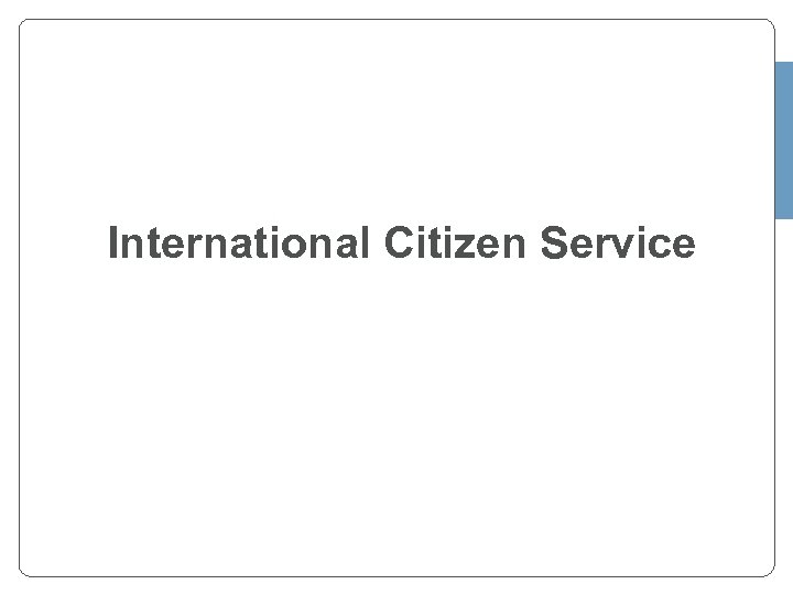 International Citizen Service 
