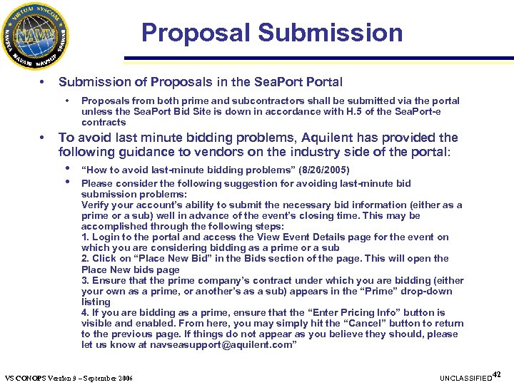 Proposal Submission • Submission of Proposals in the Sea. Portal • • Proposals from