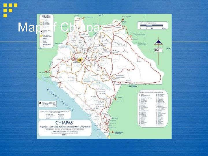 Map of Chiapas 