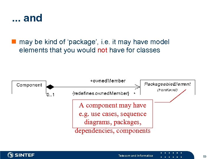 . . . and n may be kind of ‘package’, i. e. it may