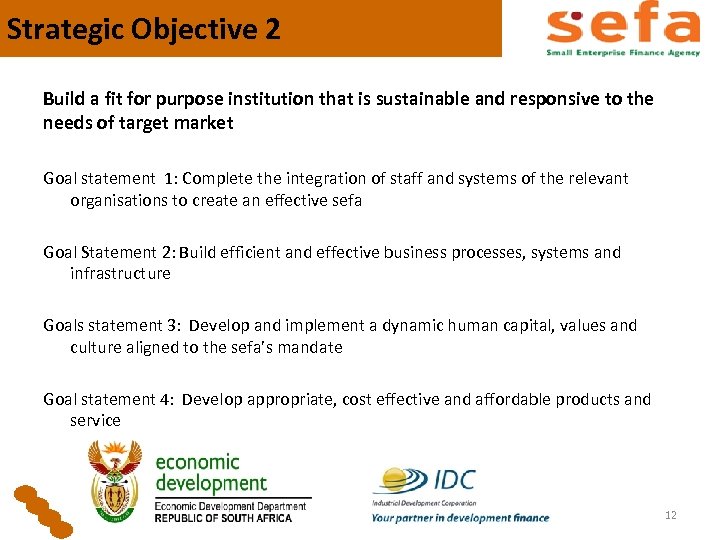 Strategic Objective 2 Build a fit for purpose institution that is sustainable and responsive