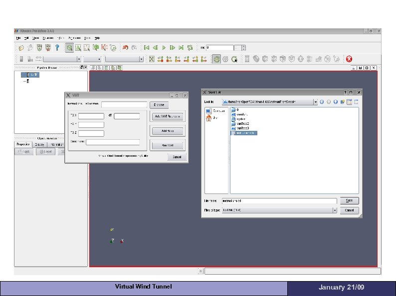 Virtual Wind Tunnel January 21/09 