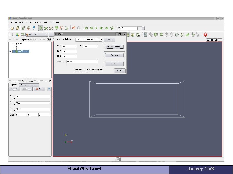 Virtual Wind Tunnel January 21/09 