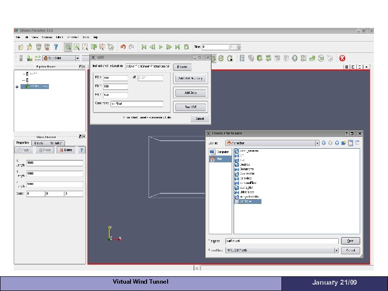 Virtual Wind Tunnel January 21/09 