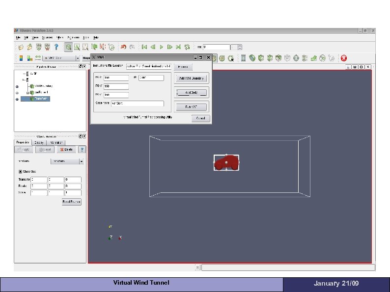 Virtual Wind Tunnel January 21/09 