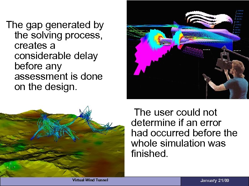 The gap generated by the solving process, creates a considerable delay before any assessment