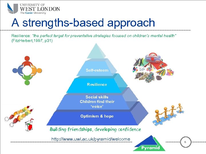 A strengths-based approach Resilience: “the perfect target for preventative strategies focused on children’s mental