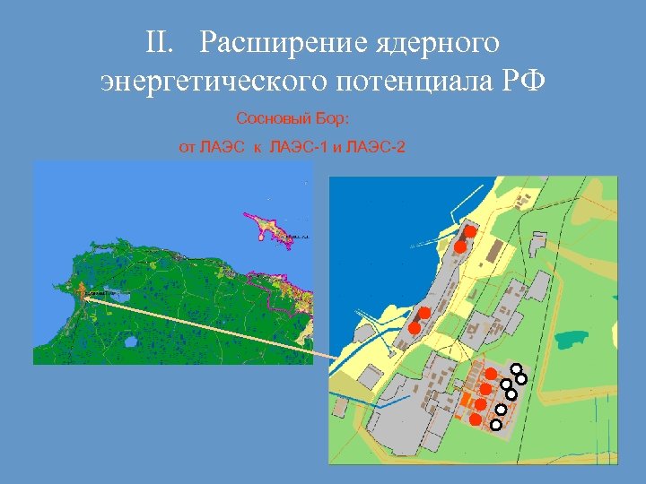 II. Расширение ядерного энергетического потенциала РФ Сосновый Бор: от ЛАЭС к ЛАЭС-1 и ЛАЭС-2