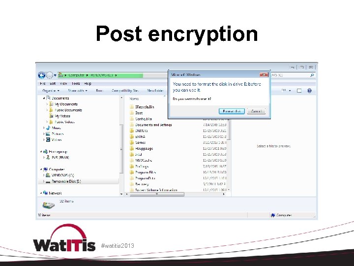Post encryption #watitis 2013 