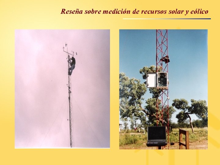 Reseña sobre medición de recursos solar y eólico 