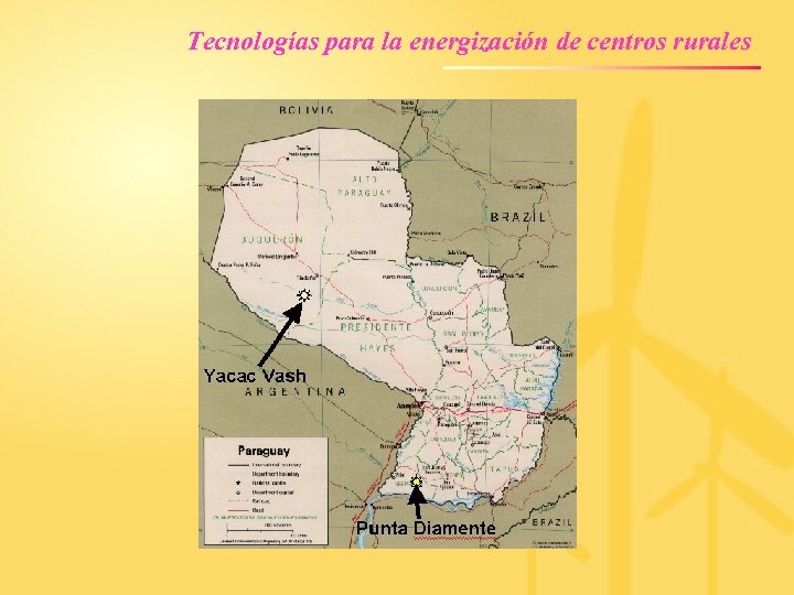 Tecnologías para la energización de centros rurales 