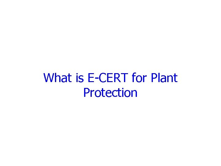 North American Plant Protection Organization Ian Mc Donell