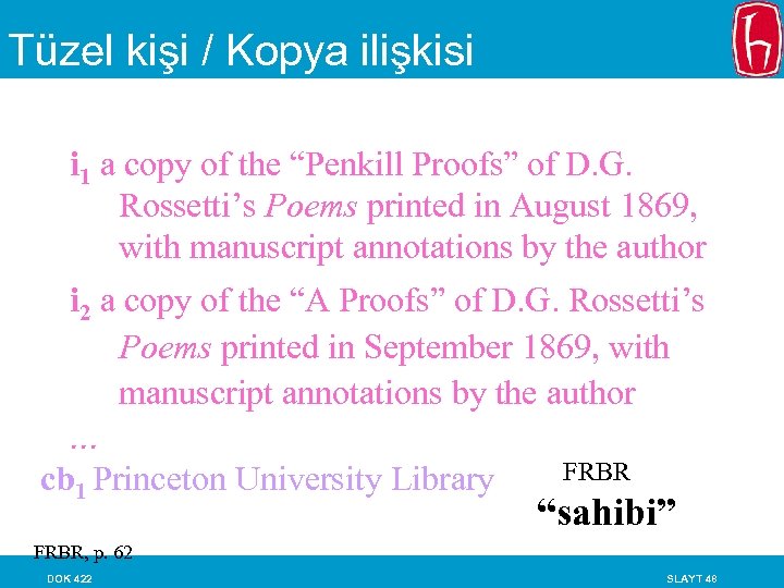 Tüzel kişi / Kopya ilişkisi i 1 a copy of the “Penkill Proofs” of