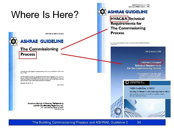 Where Is Here? The Building Commissioning Process and ASHRAE Guideline 0 34 