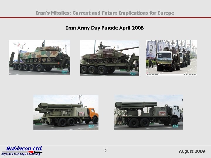 Iran’s Missiles: Current and Future Implications for Europe Iran Army Day Parade April 2008