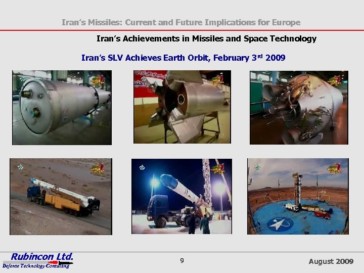 Iran’s Missiles: Current and Future Implications for Europe Iran’s Achievements in Missiles and Space