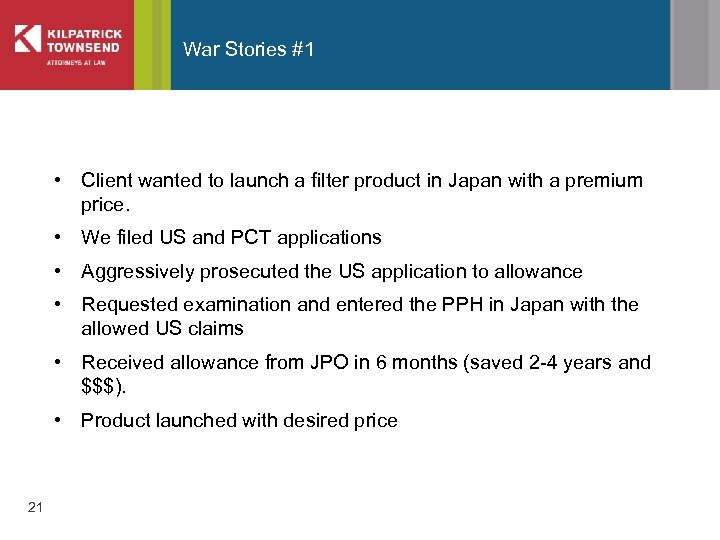 War Stories #1 • Client wanted to launch a filter product in Japan with