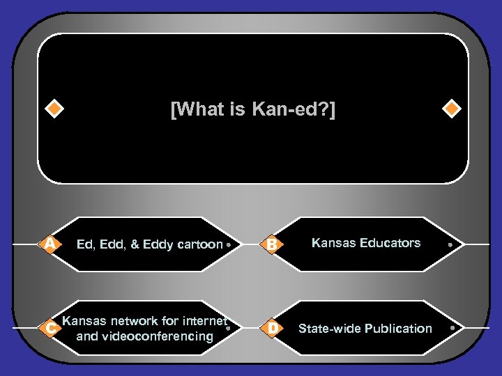 [What is Kan-ed? ] A C Ed, Edd, & Eddy cartoon Kansas network for