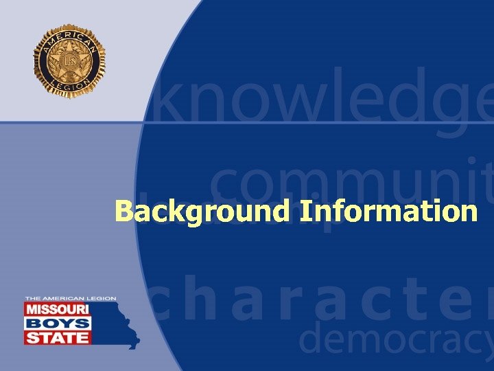 Background Information 