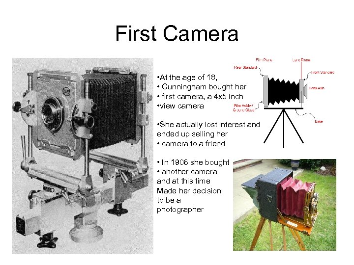 First Camera • At the age of 18, • Cunningham bought her • first