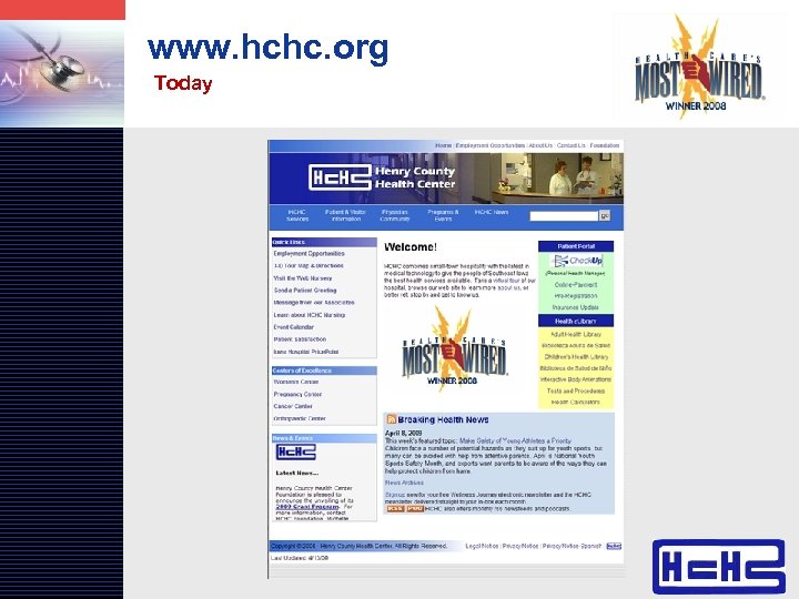 LOGO www. hchc. org Today www. themegallery. com 