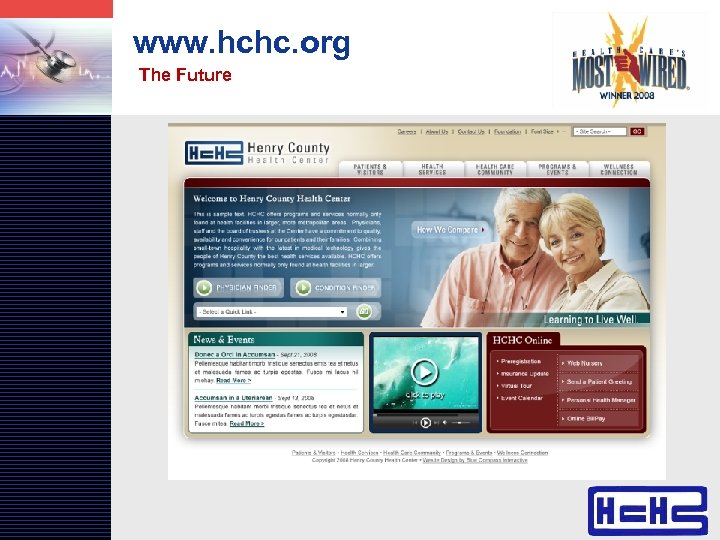 LOGO www. hchc. org The Future www. themegallery. com 