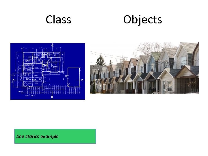 Class See statics example Objects 