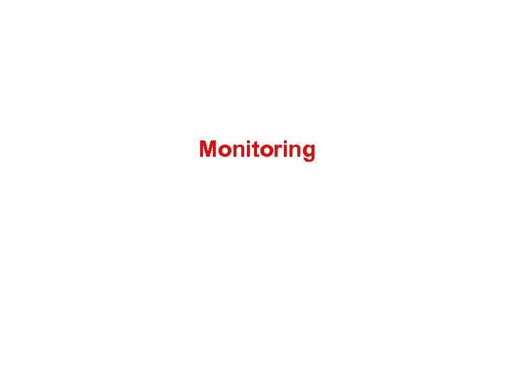 Monitoring 