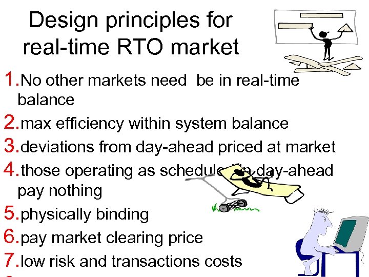 Design principles for real-time RTO market 1. No other markets need be in real-time