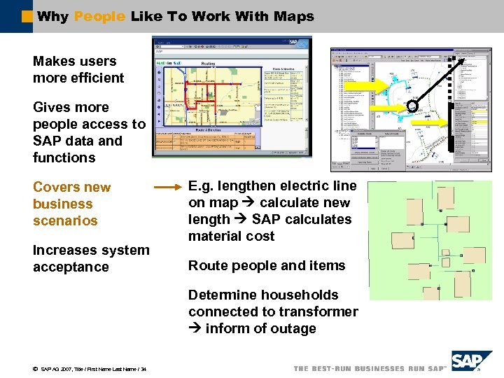 Why People Like To Work With Maps Makes users more efficient Gives more people