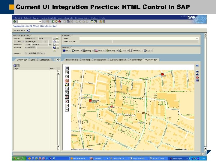 Current UI Integration Practice: HTML Control in SAP ã SAP AG 2007, Title /