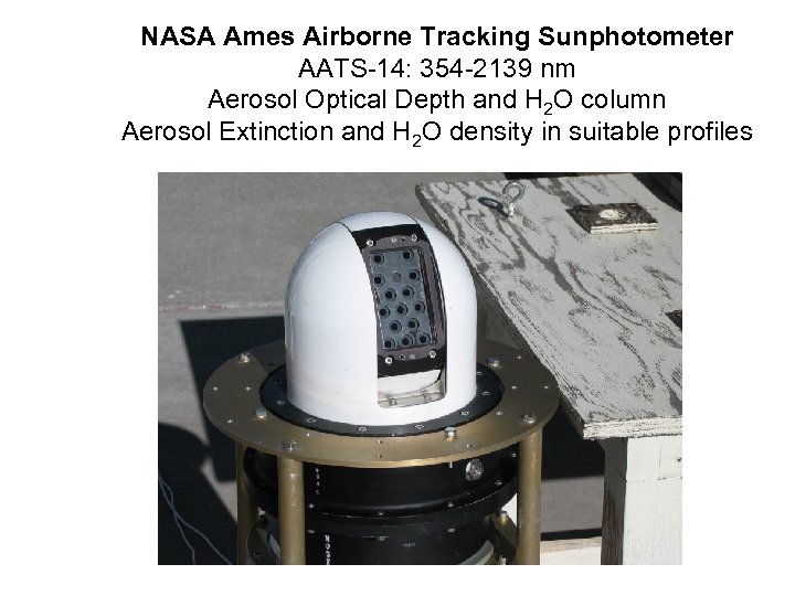 NASA Ames Airborne Tracking Sunphotometer AATS-14: 354 -2139 nm Aerosol Optical Depth and H