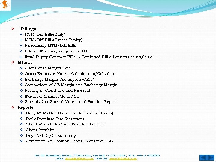 Billings v MTM/Diff Bills(Daily) v MTM/Diff Bills(Future Expiry) v Periodically MTM/Diff Bills v Interim