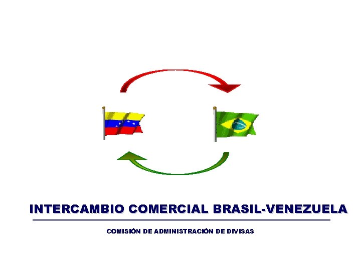 INTERCAMBIO COMERCIAL BRASIL-VENEZUELA COMISIÓN DE ADMINISTRACIÓN DE DIVISAS 