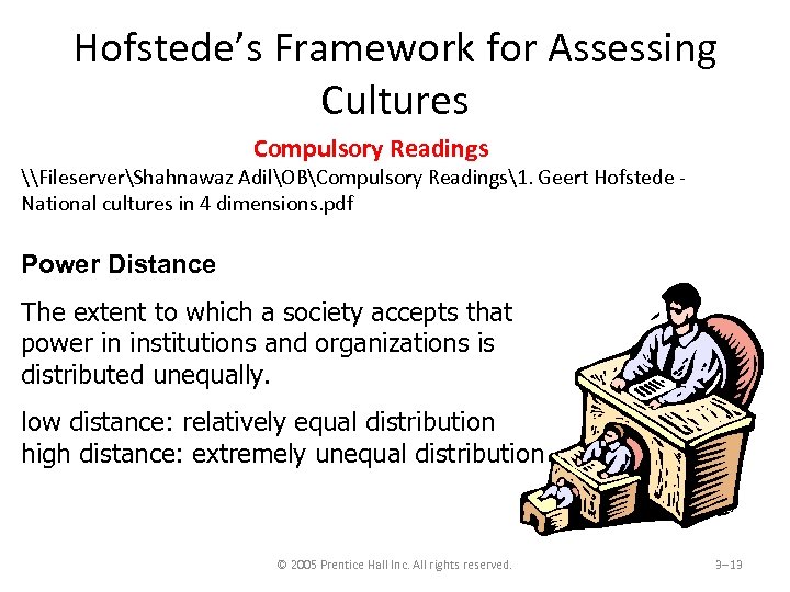 Hofstede’s Framework for Assessing Cultures Compulsory Readings \FileserverShahnawaz AdilOBCompulsory Readings1. Geert Hofstede National cultures