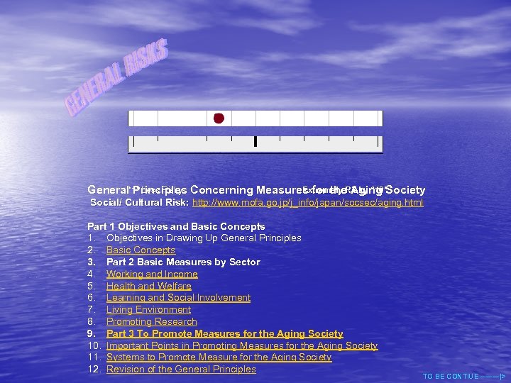  “ 1” Less Risky Extremely Risky “ 10” General Principles Concerning Measures for