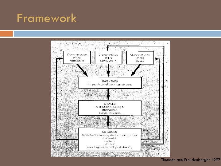 Framework Thomson and Freudenberger 1997 